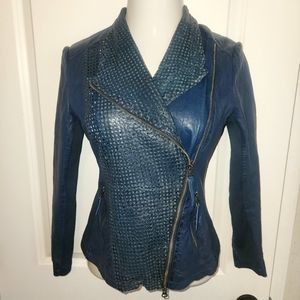 Bano eeMee Leather Canadian Made Moto Biker Jacket 4/6